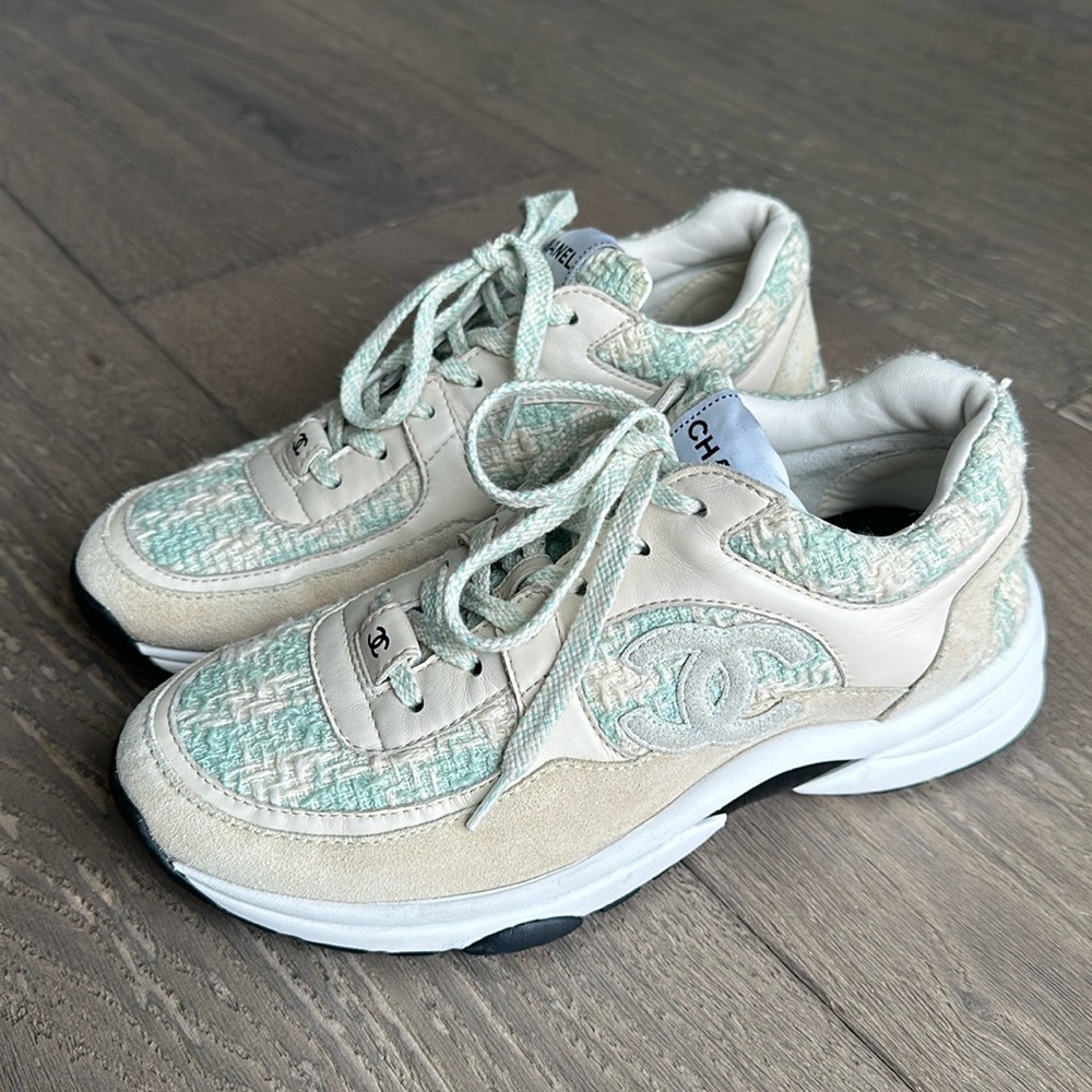 Chanel Tweed Sneakers, 38